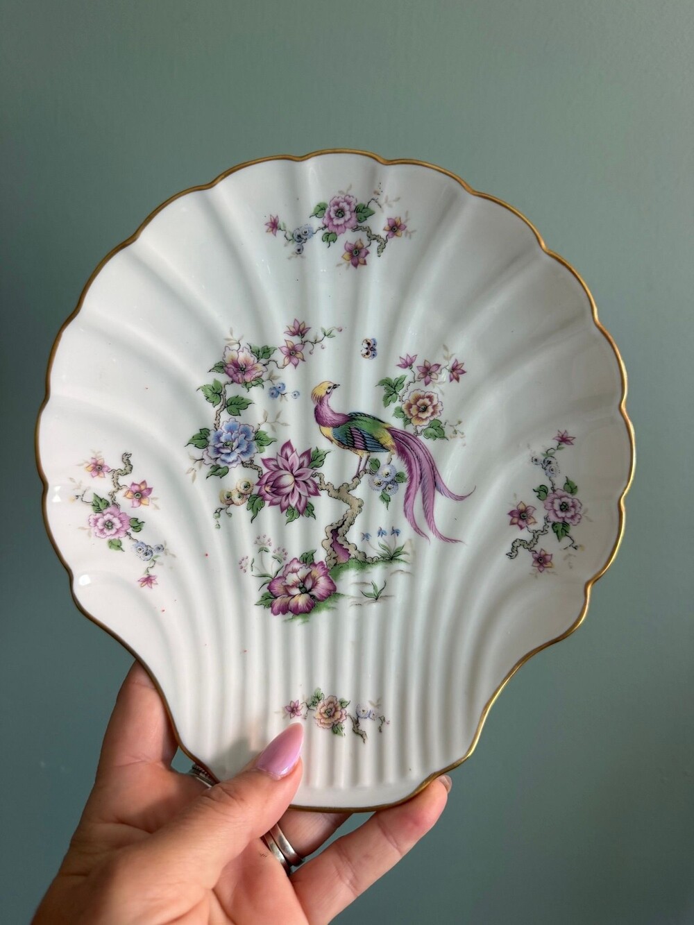 160 Limoges clam shell candy dish